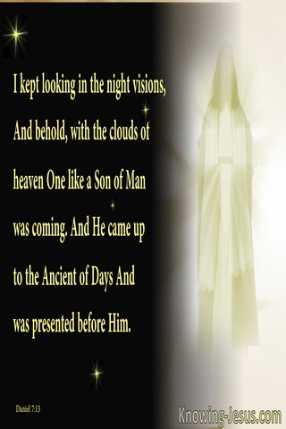 Daniel 7:13 One Like A Son Of Man (black)